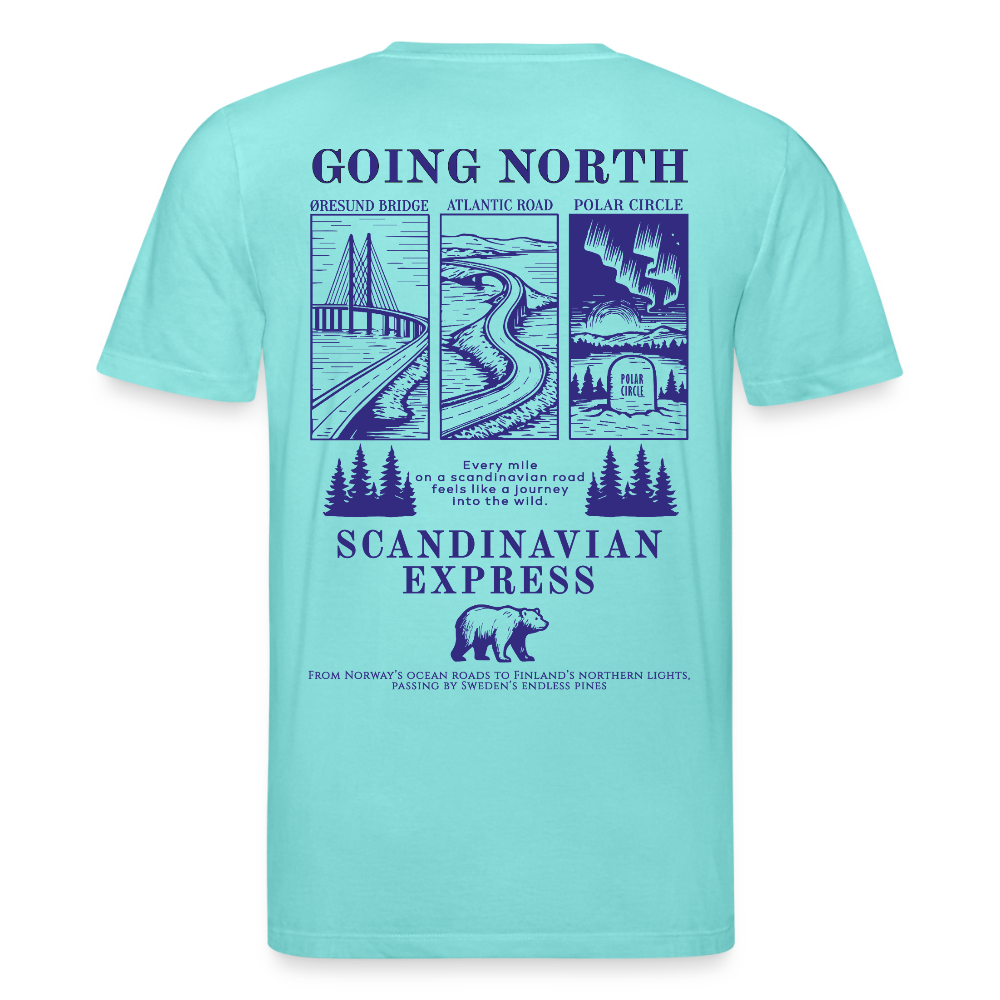 GOING NORTH Liner - T-shirt - pool blue