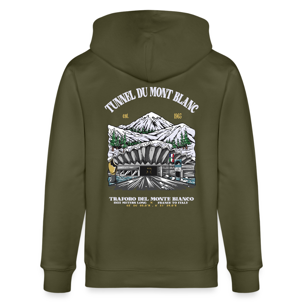 BEYOND MONT BLANC - Zipped Hoodie - khaki
