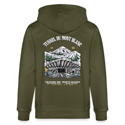 BEYOND MONT BLANC - Zipped Hoodie - khaki