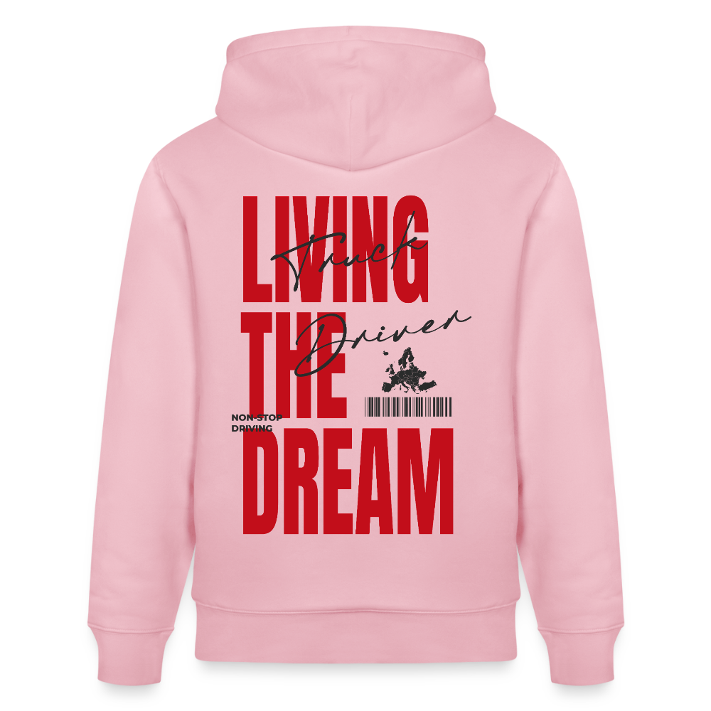 LIVING THE DREAM - Hoodie (more colors) - cotton pink