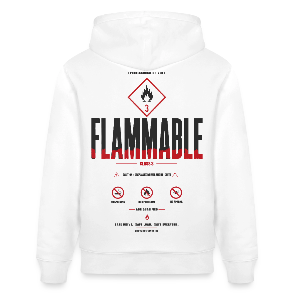 FLAMMABLE ADR V2 - Hoodie - white