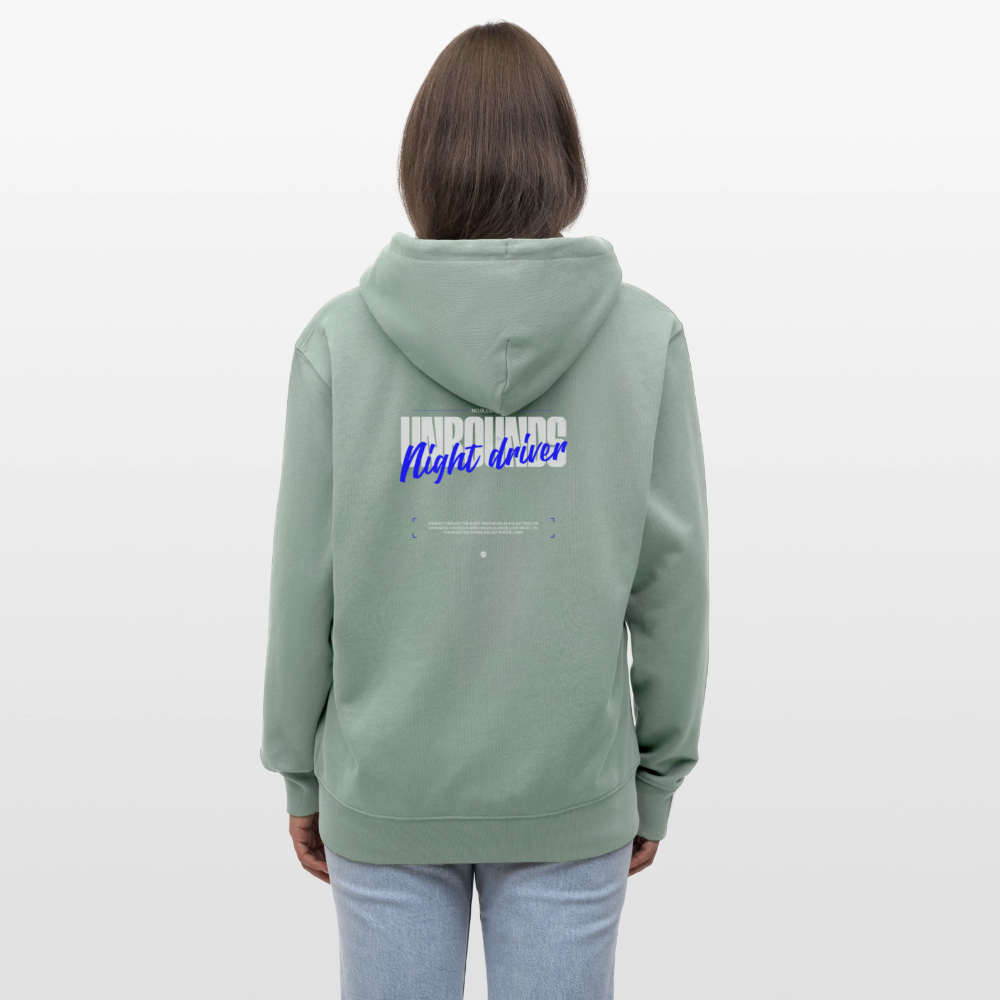 NIGHT DRIVER - Zipped Hoodie - aloe
