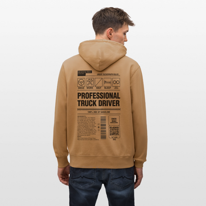 TRUCKER LABEL - Hoodie - latte