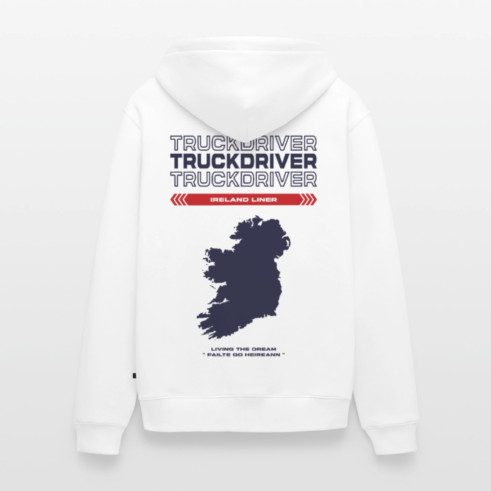 IRELAND Liner - Zipped Hoodie (White) - white