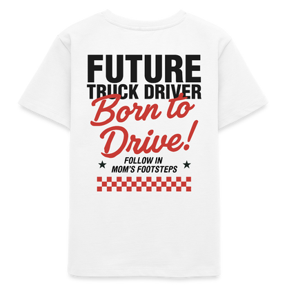 BORN TO DRIVE (MOM) - T-shirt for Kids - white