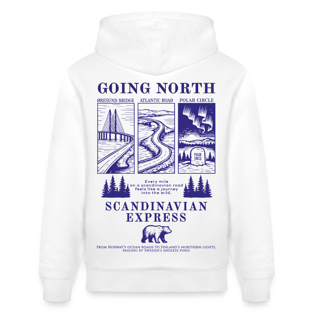 GOING NORTH - Hoodie - white