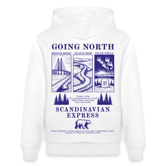 GOING NORTH - Hoodie - white