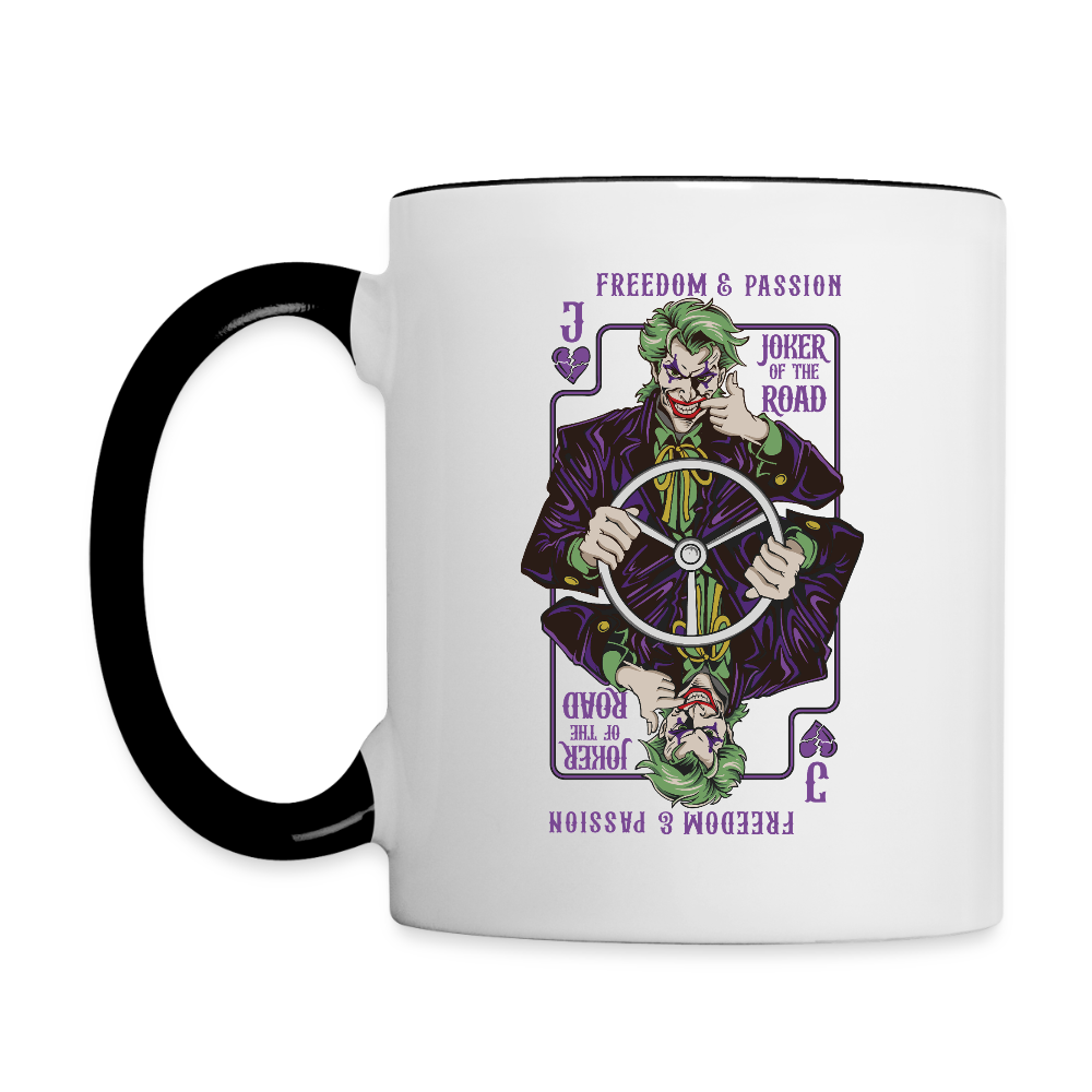 JOKER OF THE ROAD - Coffee Mug - white/black