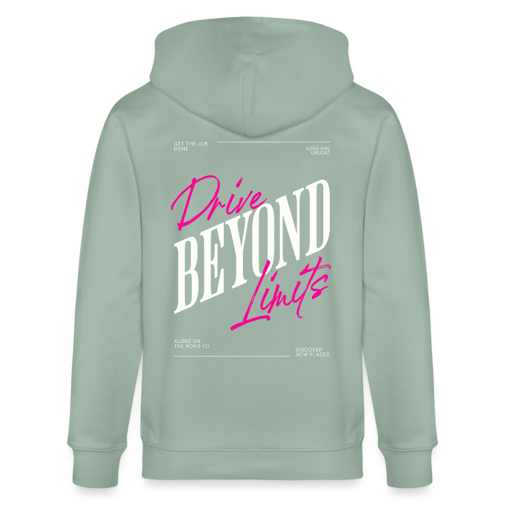 BEYOND LIMITS - Zipped Hoodie - aloe