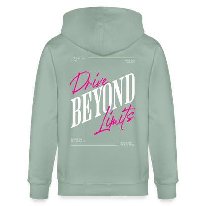 BEYOND LIMITS - Zipped Hoodie - aloe