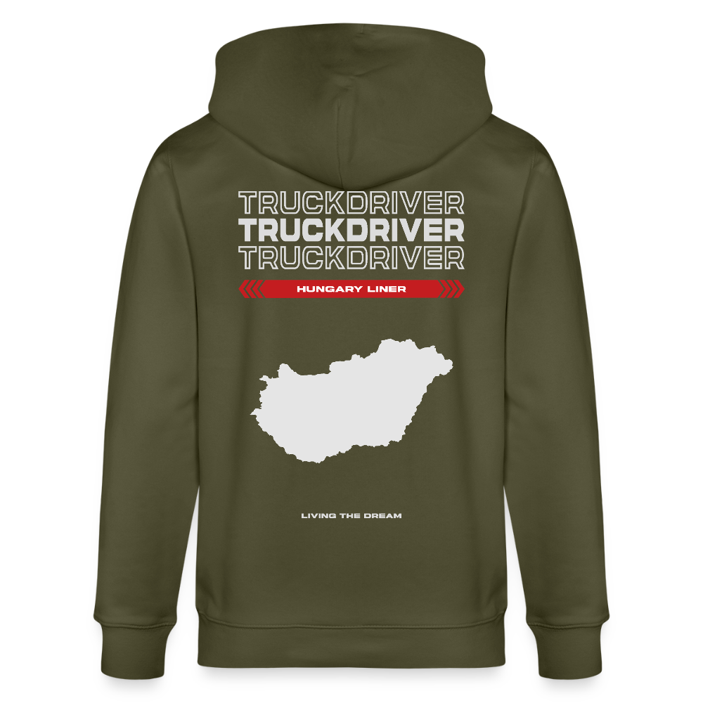 HUNGARY Liner - Zipped Hoodie - khaki