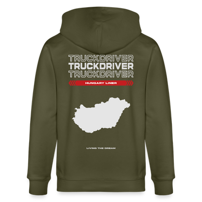 HUNGARY Liner - Zipped Hoodie - khaki