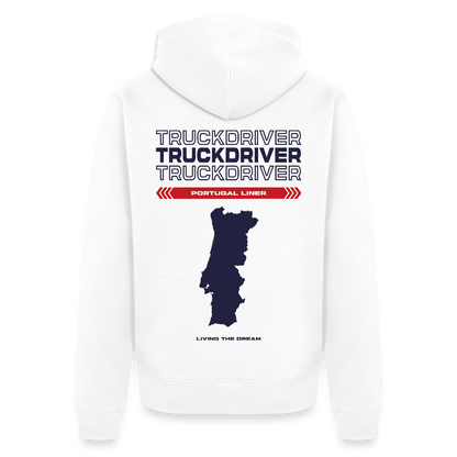 PORTUGAL Liner - Zipped Hoodie (White) - white