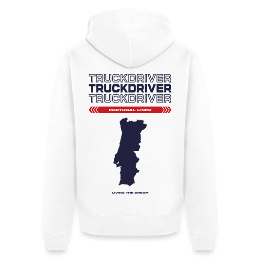 PORTUGAL Liner - Zipped Hoodie (White) - white