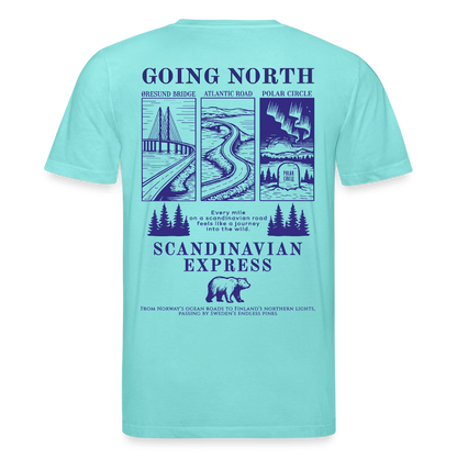 GOING NORTH Liner - T-shirt - pool blue