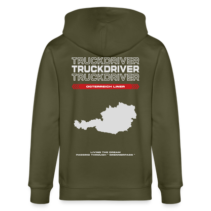 AUSTRIA Liner - Zipped Hoodie - khaki