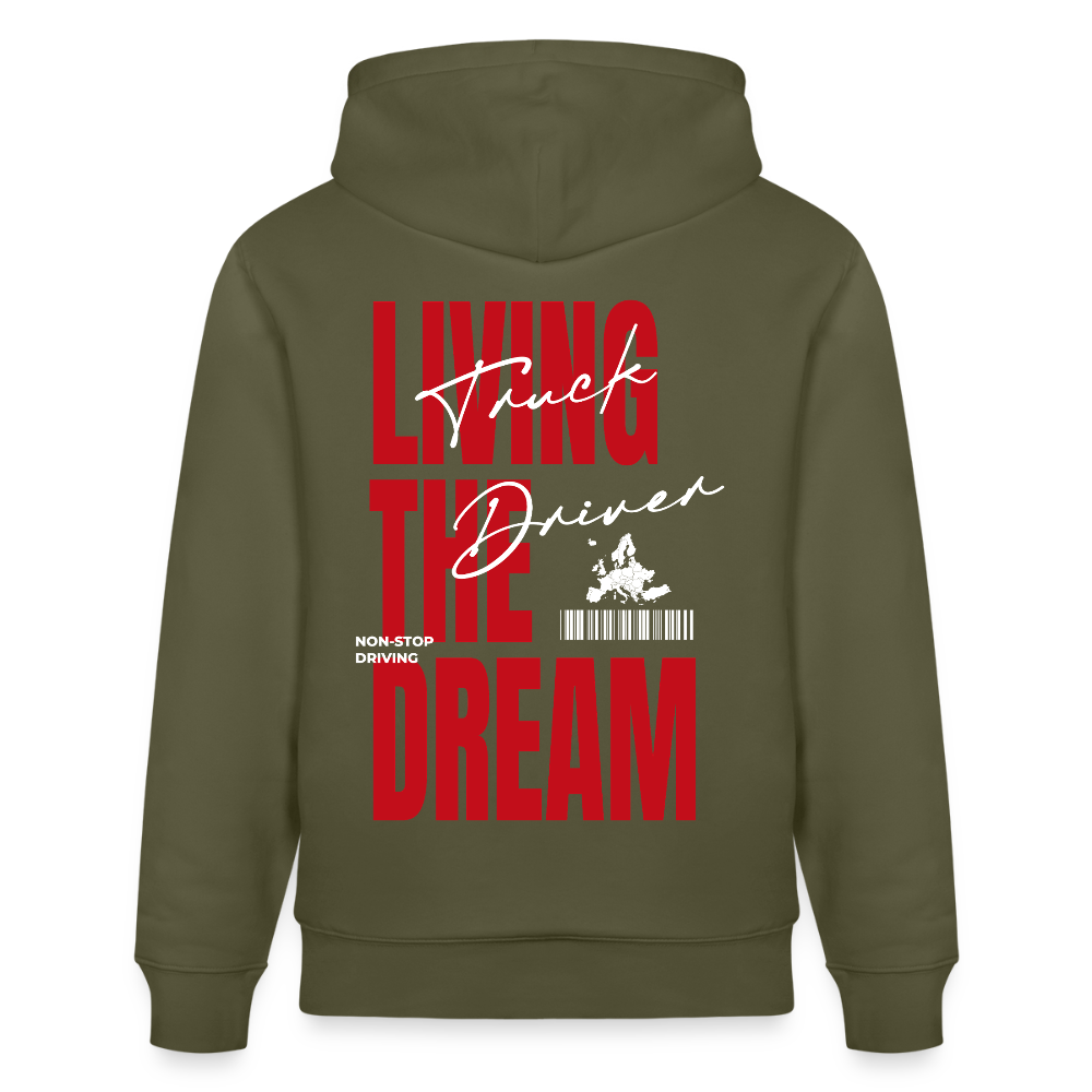 LIVING THE DREAM - Hoodie - khaki green