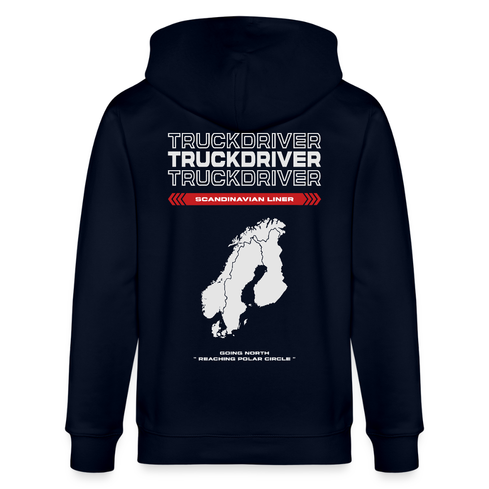 SCANDINAVIAN Liner - Zipped Hoodie - navy