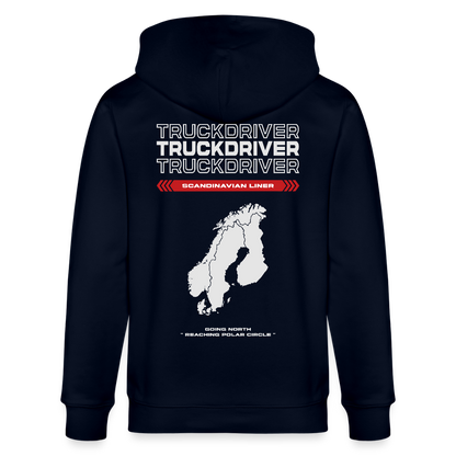 SCANDINAVIAN Liner - Zipped Hoodie - navy