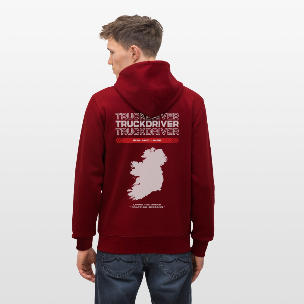IRELAND Liner - Zipped Hoodie - burgundy