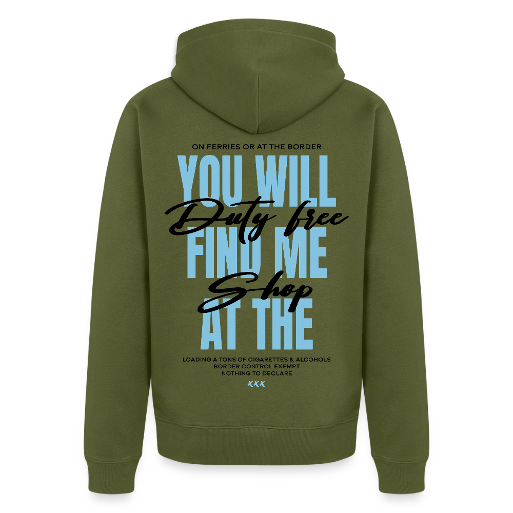 DUTY FREE - Zipped Hoodie - khaki