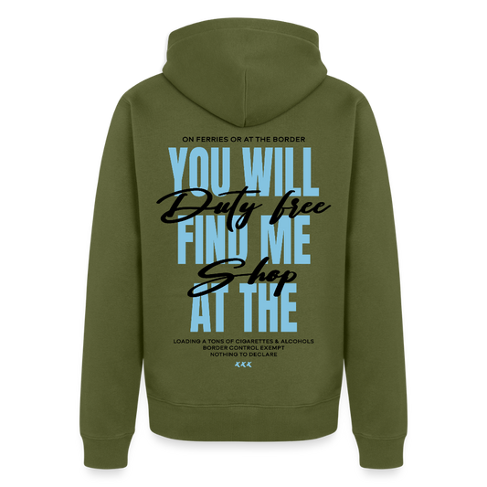 DUTY FREE - Zipped Hoodie - khaki