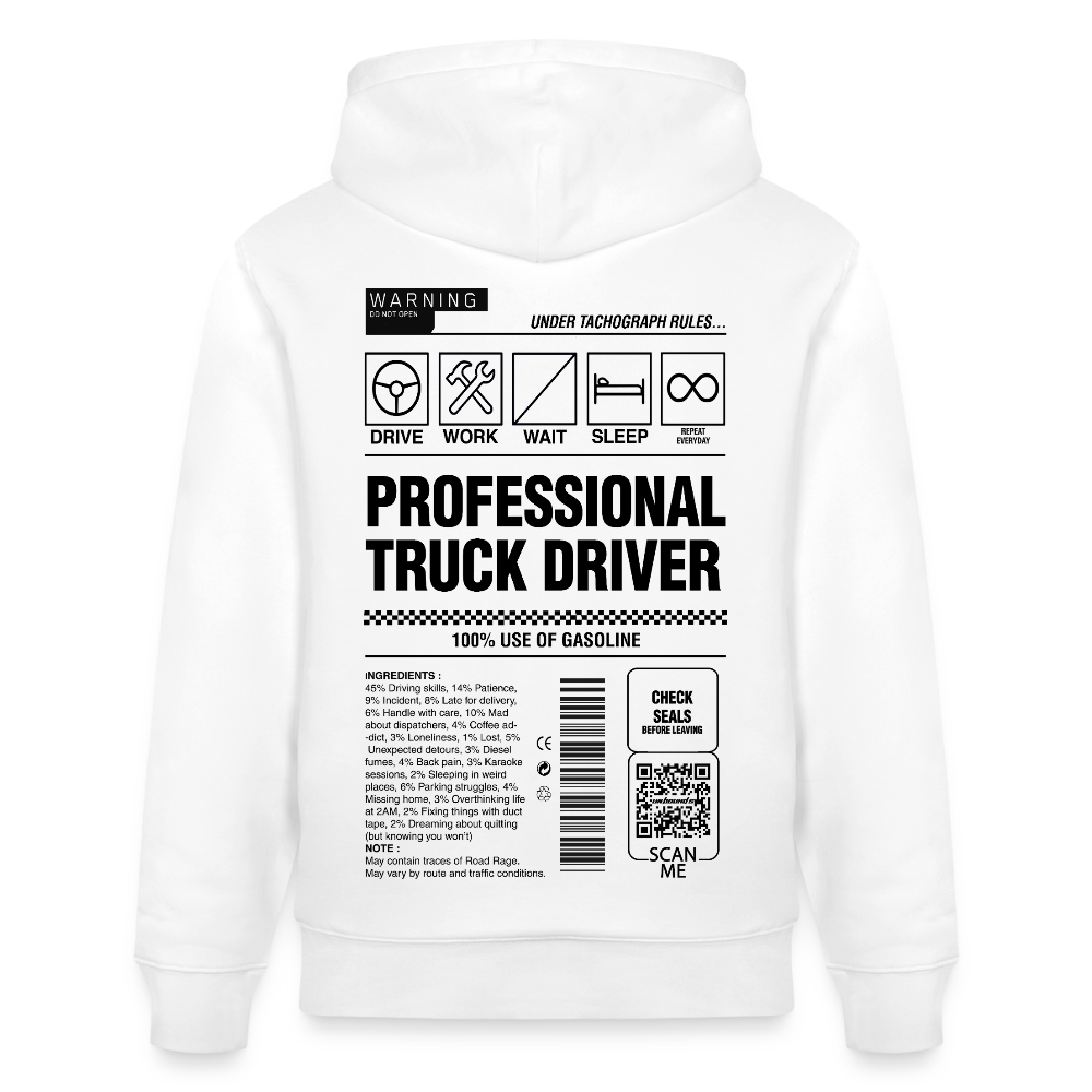 TRUCKER LABEL - Hoodie - white