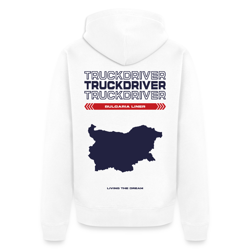 BULGARIA Liner - Zipped Hoodie (White) - white
