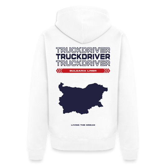 BULGARIA Liner - Zipped Hoodie (White) - white