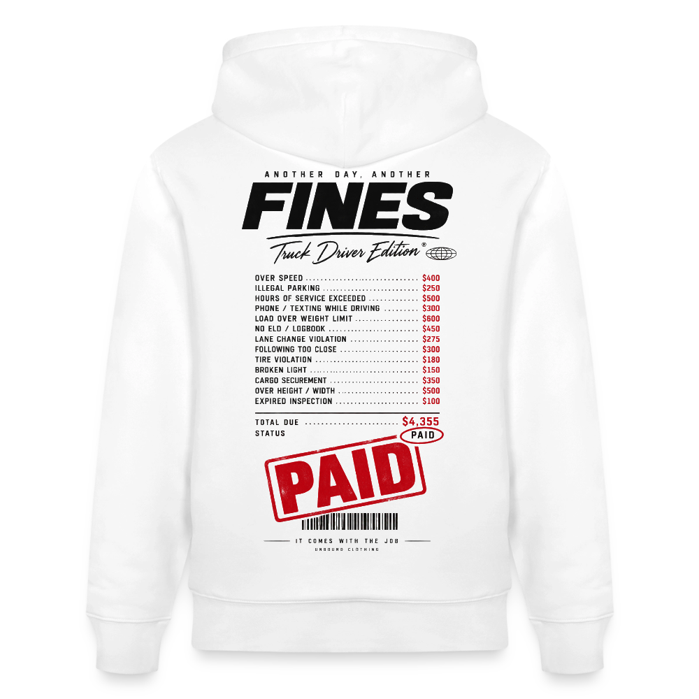 FINES COLLECTOR - Hoodie - white