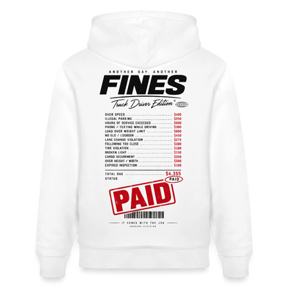 FINES COLLECTOR - Hoodie - white