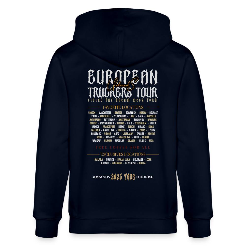 TRUCKER ON TOUR - Zipped Hoodie - navy
