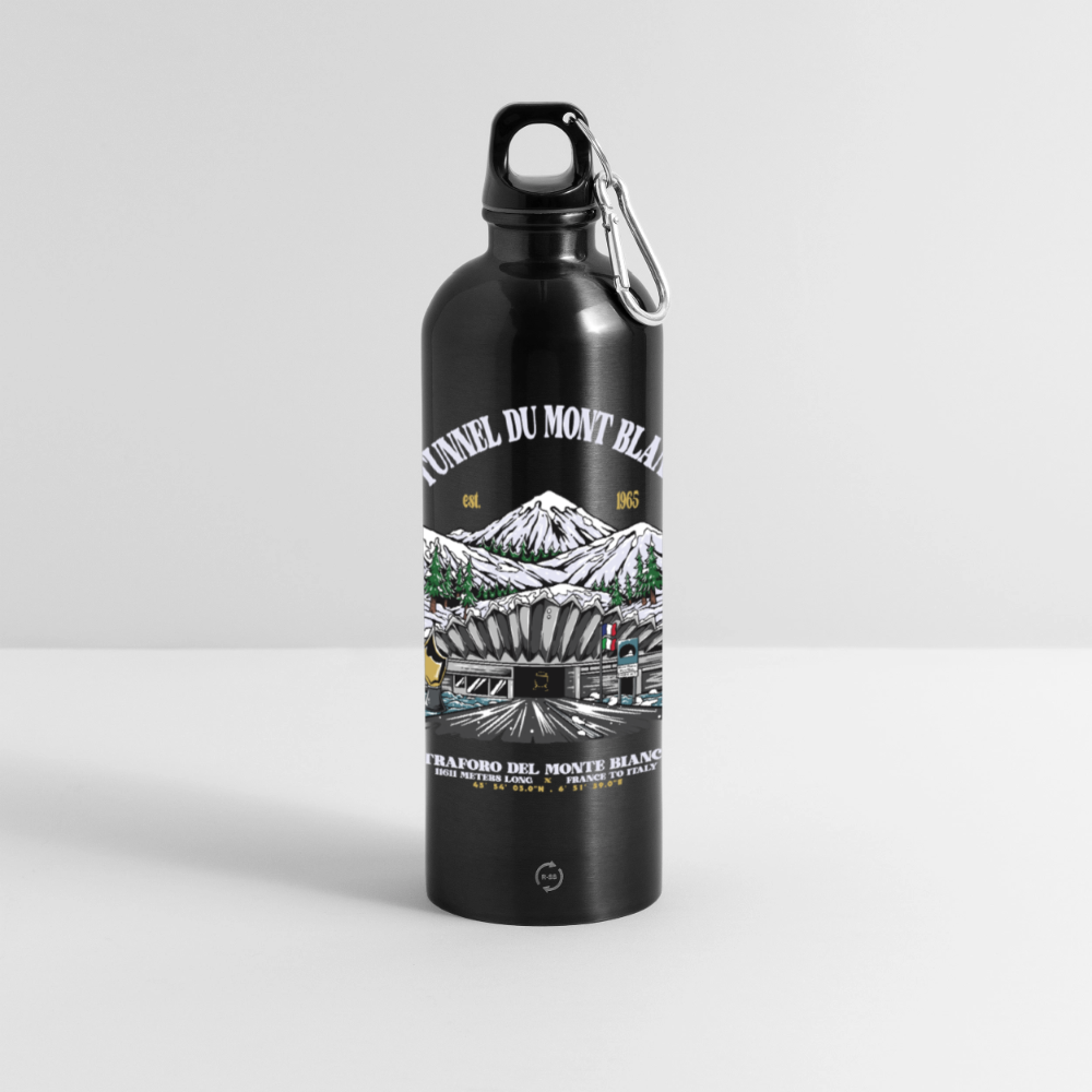 BEYOND MONT BLANC - METALLIC Water bottle 750ml - black