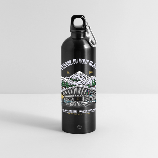 BEYOND MONT BLANC - METALLIC Water bottle 750ml - black