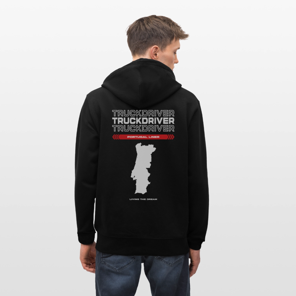 PORTUGAL Liner - Zipped Hoodie - black