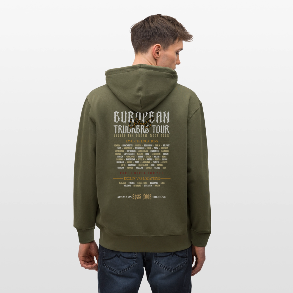 TRUCKER ON TOUR - Zipped Hoodie - khaki