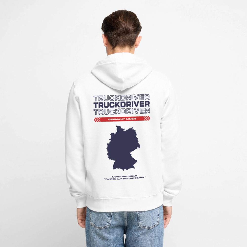 GERMANY Liner - Zipped Hoodie (White) - white