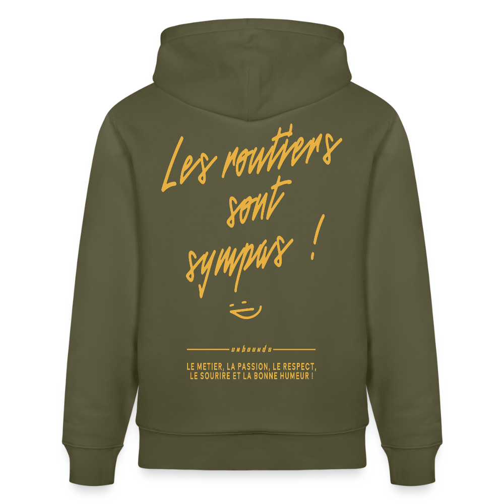 LES ROUTIERS SONT SYMPAS - Hoodie - khaki green