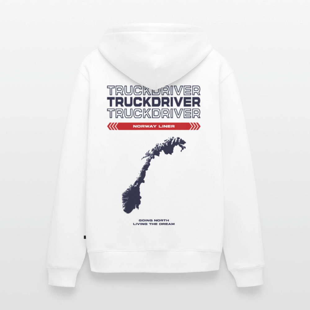 NORWAY Liner - Zipped Hoodie (White) - white