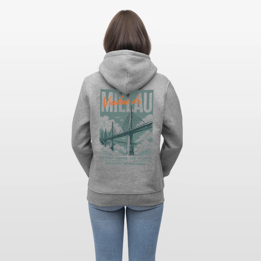 VIADUC DE MILLAU - Hoodie (more colors) - slub heather grey