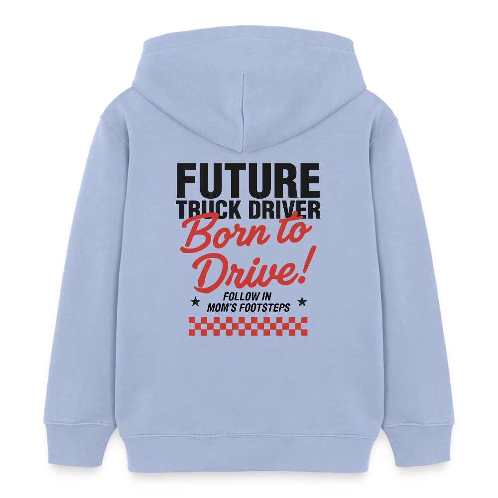 BORN TO DRIVE (MOM) - Kids Hoodie - sky