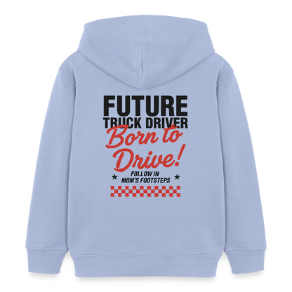 BORN TO DRIVE (MOM) - Kids Hoodie - sky