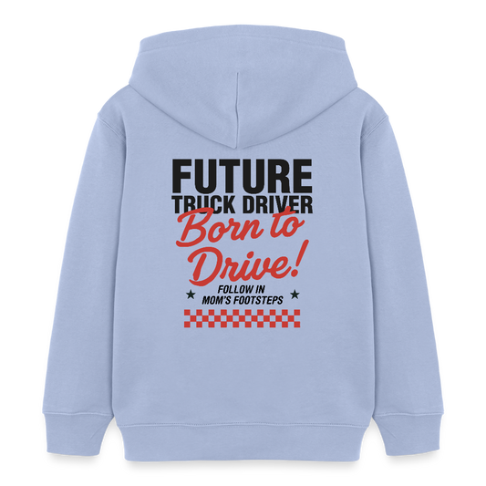 BORN TO DRIVE (MOM) - Kids Hoodie - sky