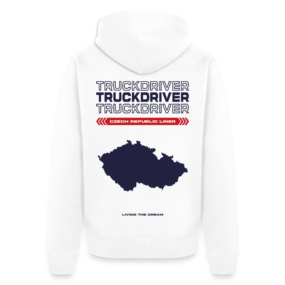 CZECH REPUBLIC Liner - Zipped Hoodie (White) - white