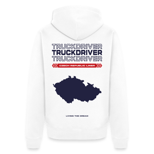 CZECH REPUBLIC Liner - Zipped Hoodie (White) - white