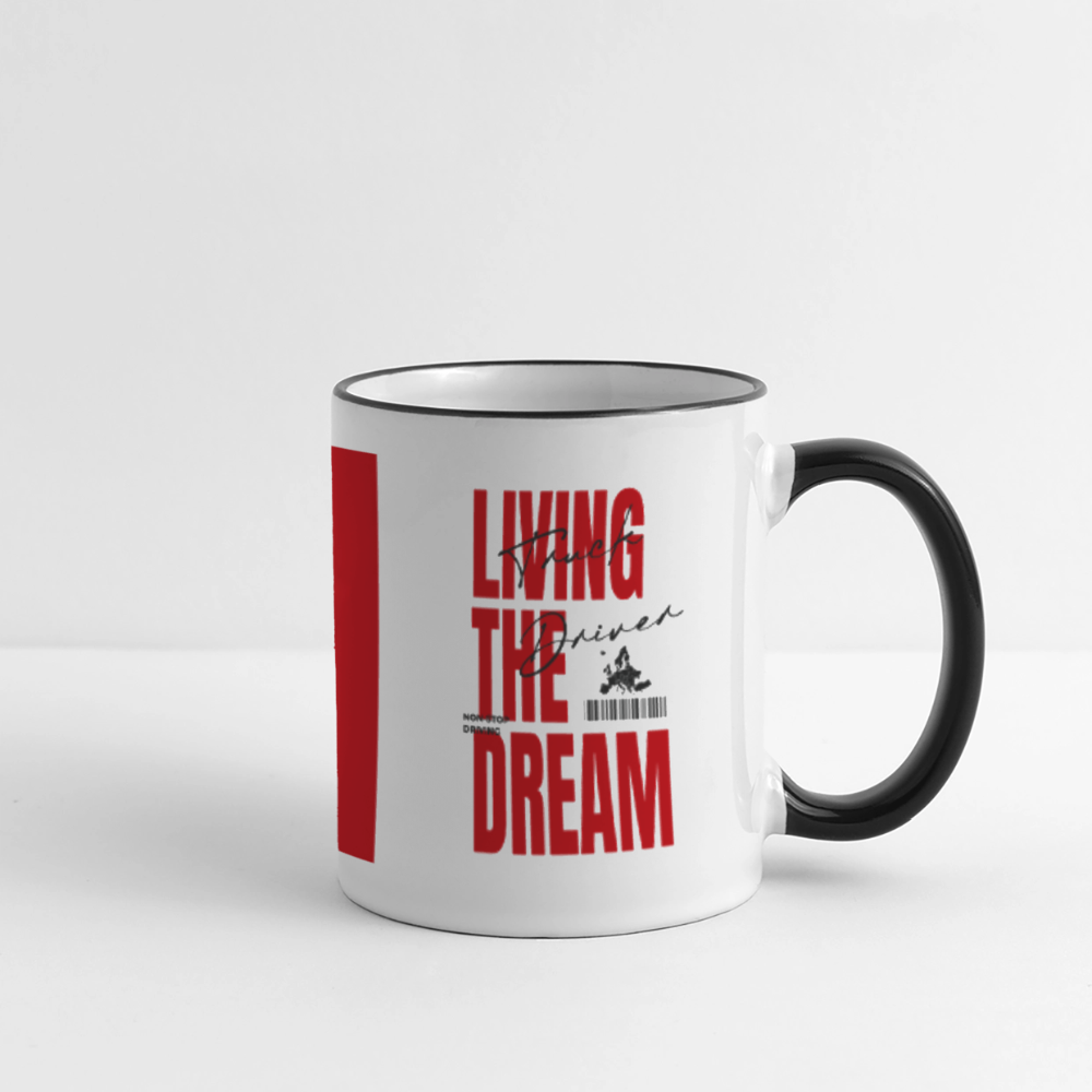 LIVING THE DREAM - Coffee Mug - white/black