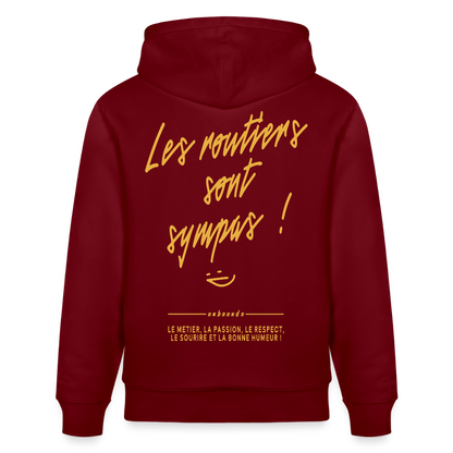 LES ROUTIERS SONT SYMPAS - Hoodie - burgundy