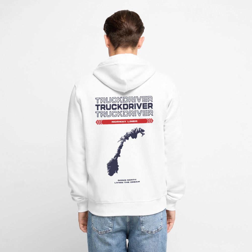 NORWAY Liner - Zipped Hoodie (White) - white