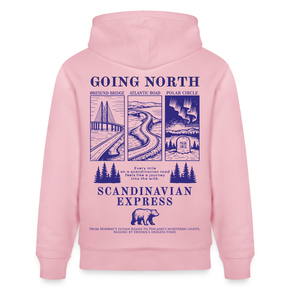 GOING NORTH - Hoodie - cotton pink