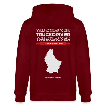 LUXEMBOURG Liner - Zipped Hoodie - burgundy